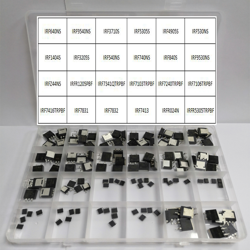Mosfet Transistor Set - 120Pcs IRF4905S TRLPBF TO-263 SOP-8 Power