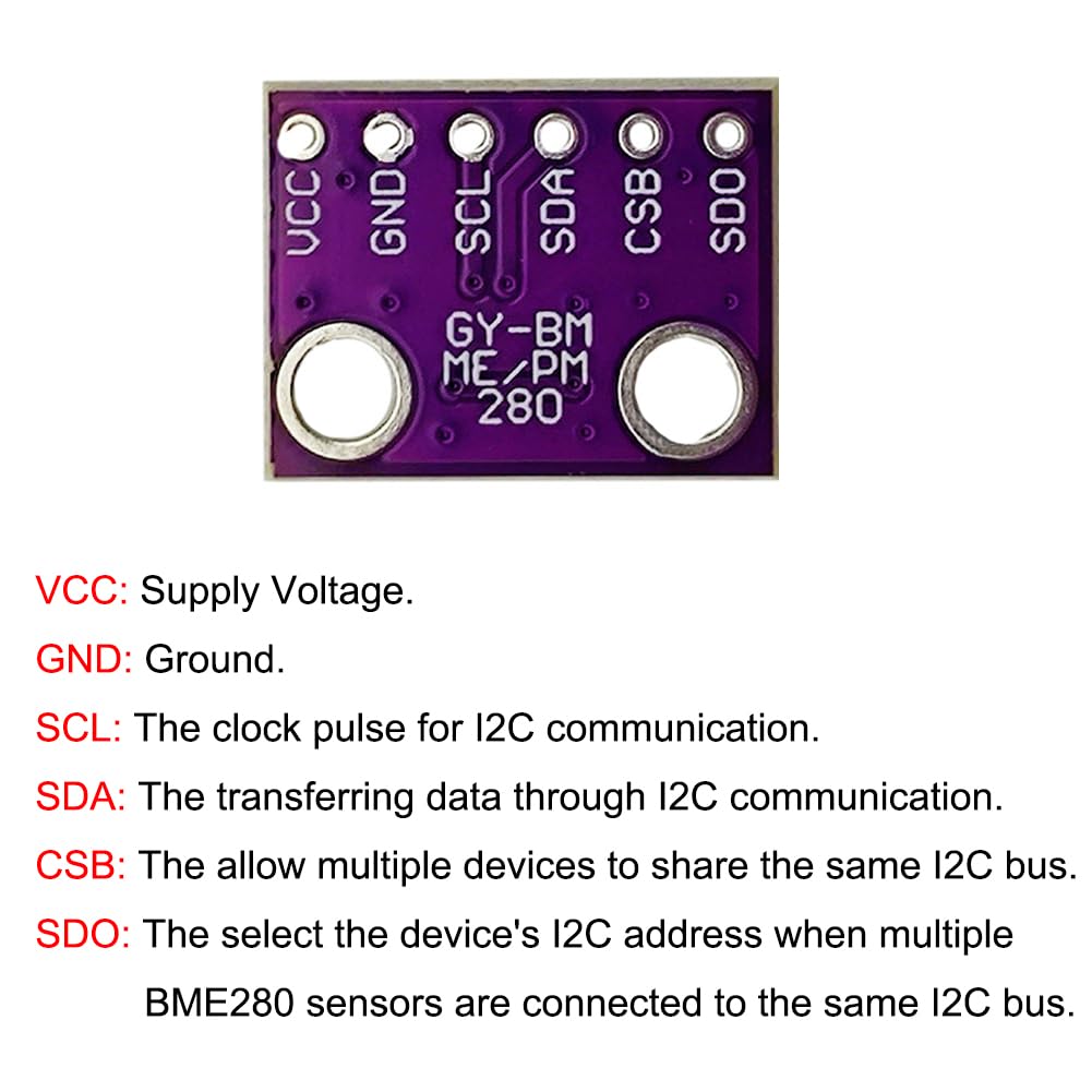 Bme280 Humidity Sensor - GY-BME280-3.3 High Precision Altimeter Atmospheric Pressure