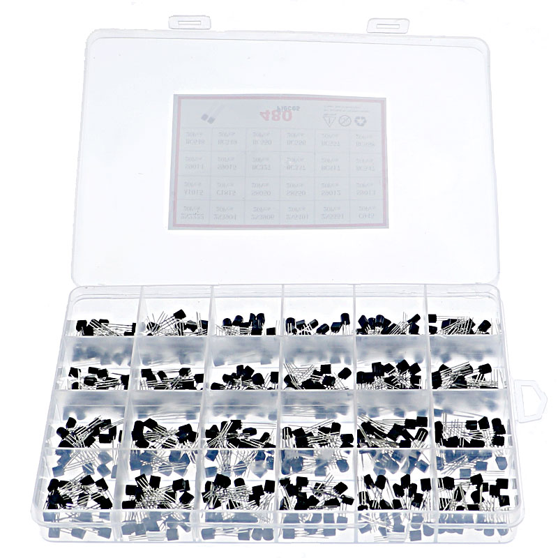 480Pcs/Box 24 Types Silicon NP - Mosfet Transistor Set review and price
