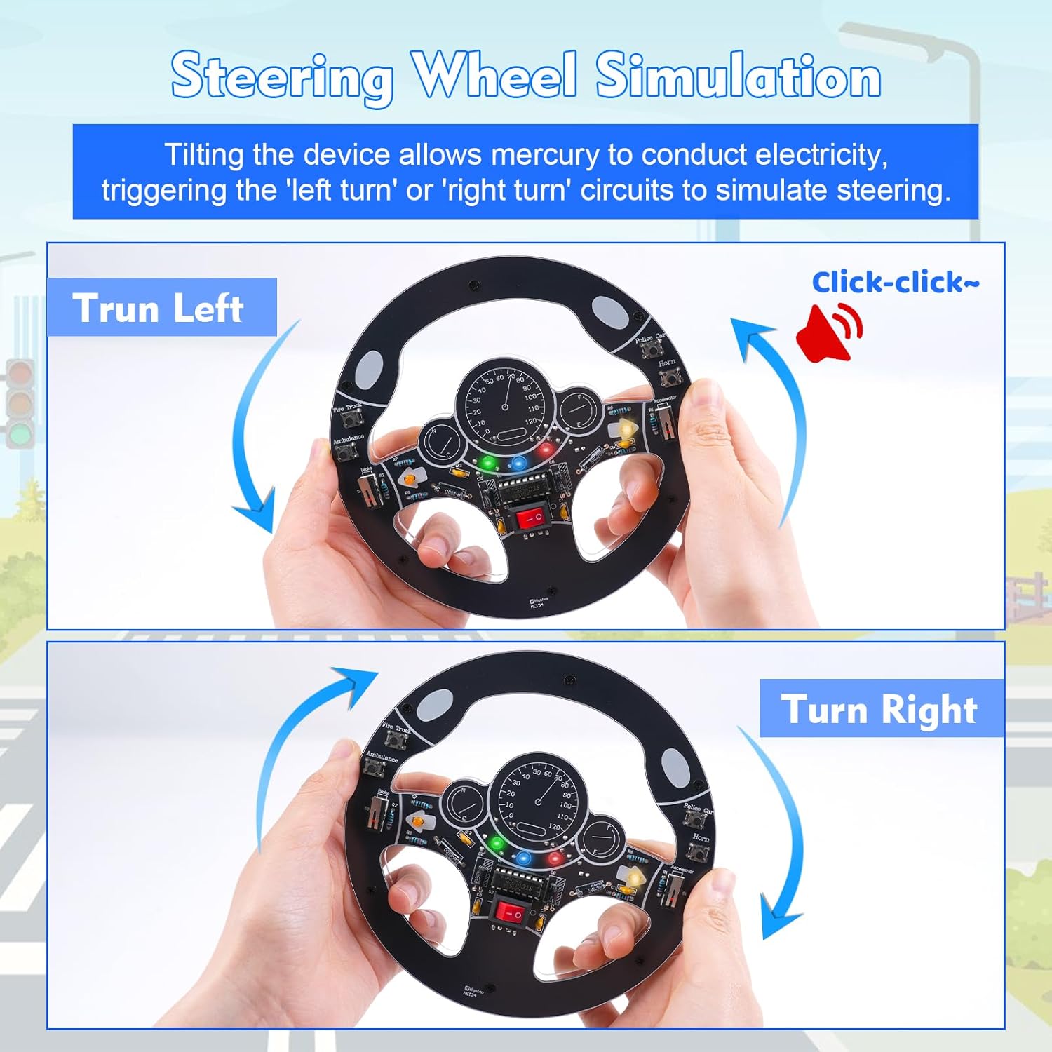 Car Steering Wheel DIY Solderi - Diy Electronics Projects For Adults review and price