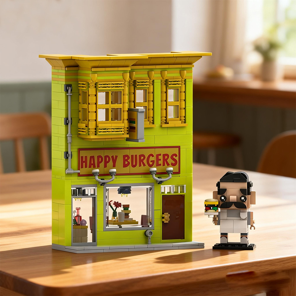 Gobricks MOC Bobs Burgers Buil - Diy Electronics Shop review and price