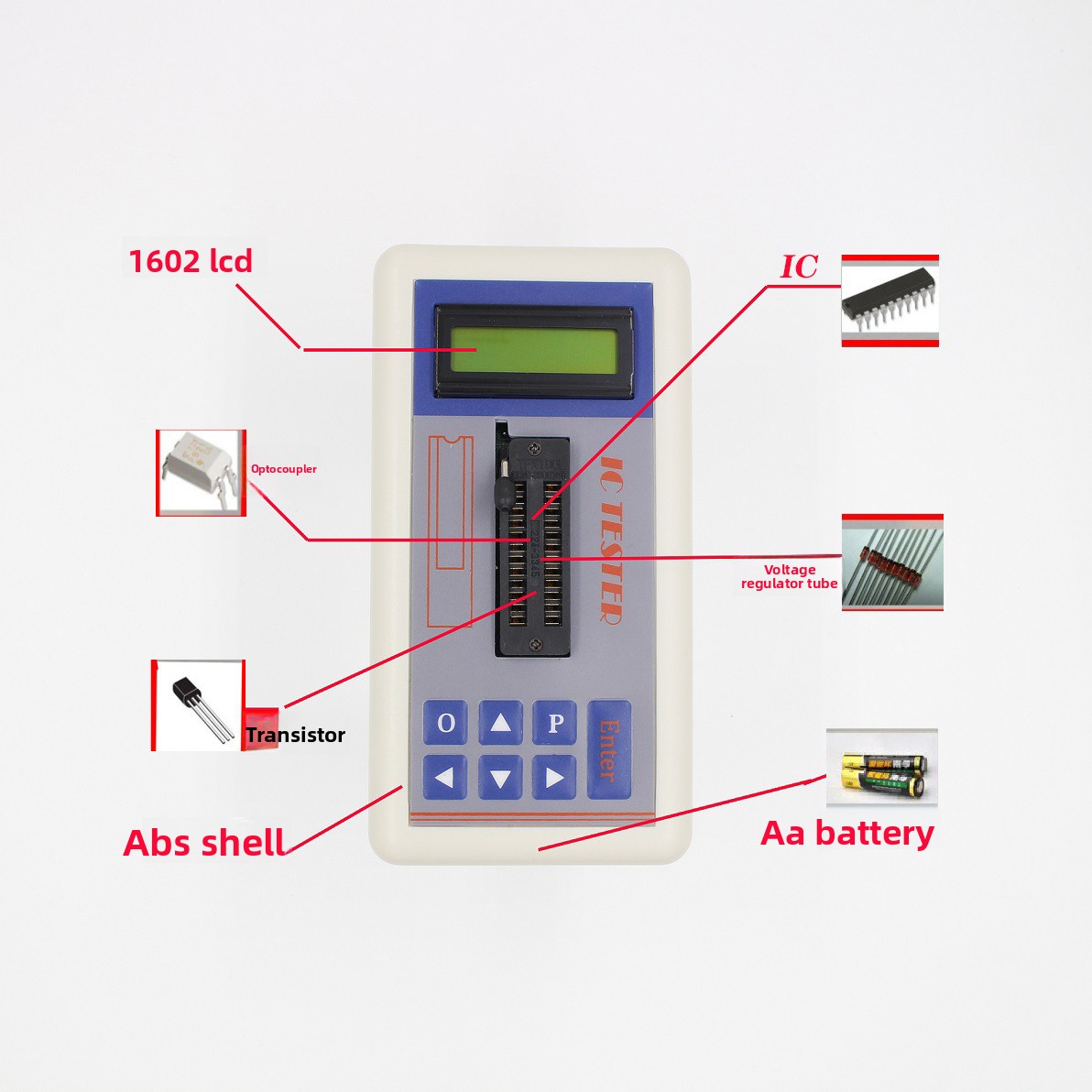 TSH‑06F IC Transistor Tester f - Diy Electronics Shop review and price
