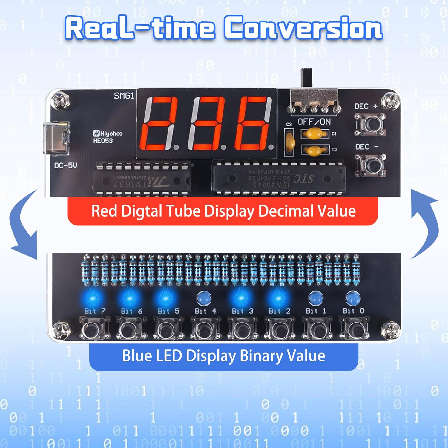 DIY Electronic Kit Binary to D - Diy Electronics Projects For Adults review and price