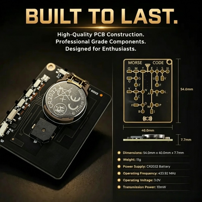 Morse Code Trainer Card Pro Le - Diy Electronics Projects For Adults review and price