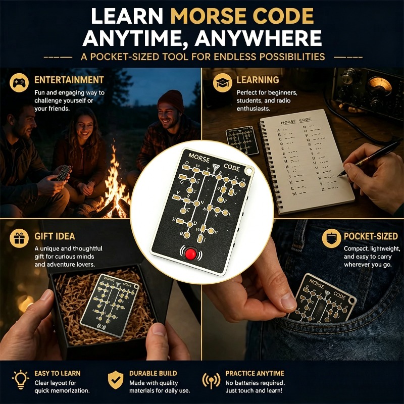 Morse Code Trainer Card Pro Le - Diy Electronics Projects For Adults review and price