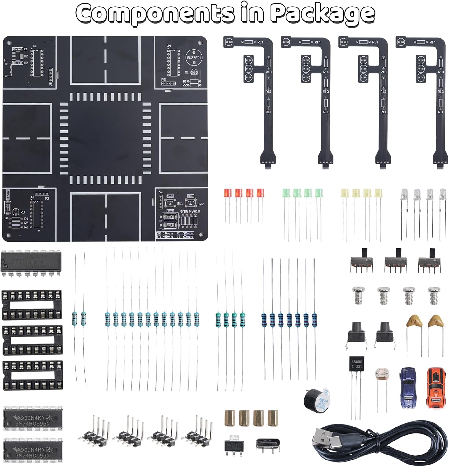 LED Traffic Light Simulator So - Diy Electronics Projects For Adults review and price