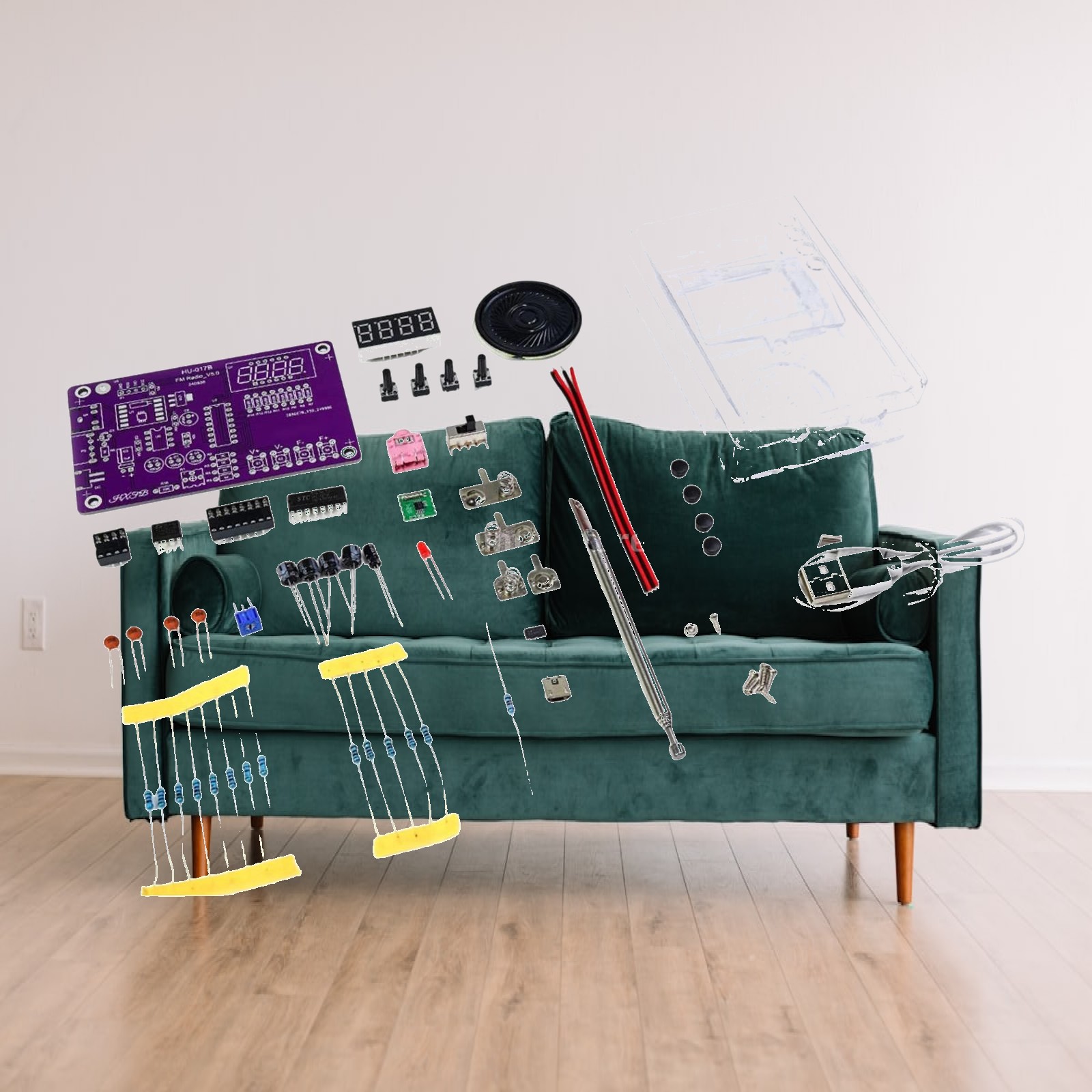 FM Radio Kit Electronic Solder - Diy Electronics Projects For Adults review and price