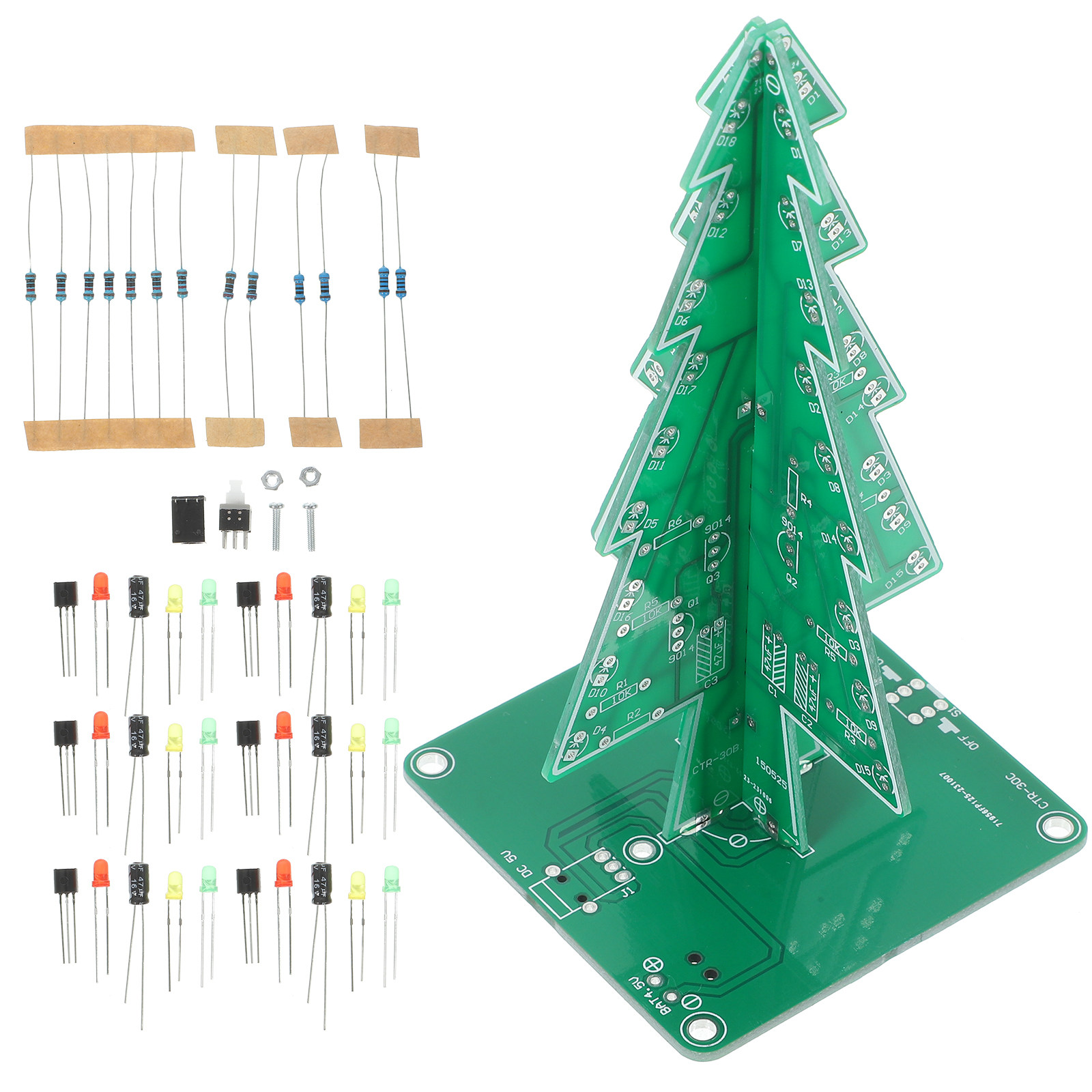Led Christmas Tree Kit 3D Flas - Diy Electronics Projects For Adults review and price