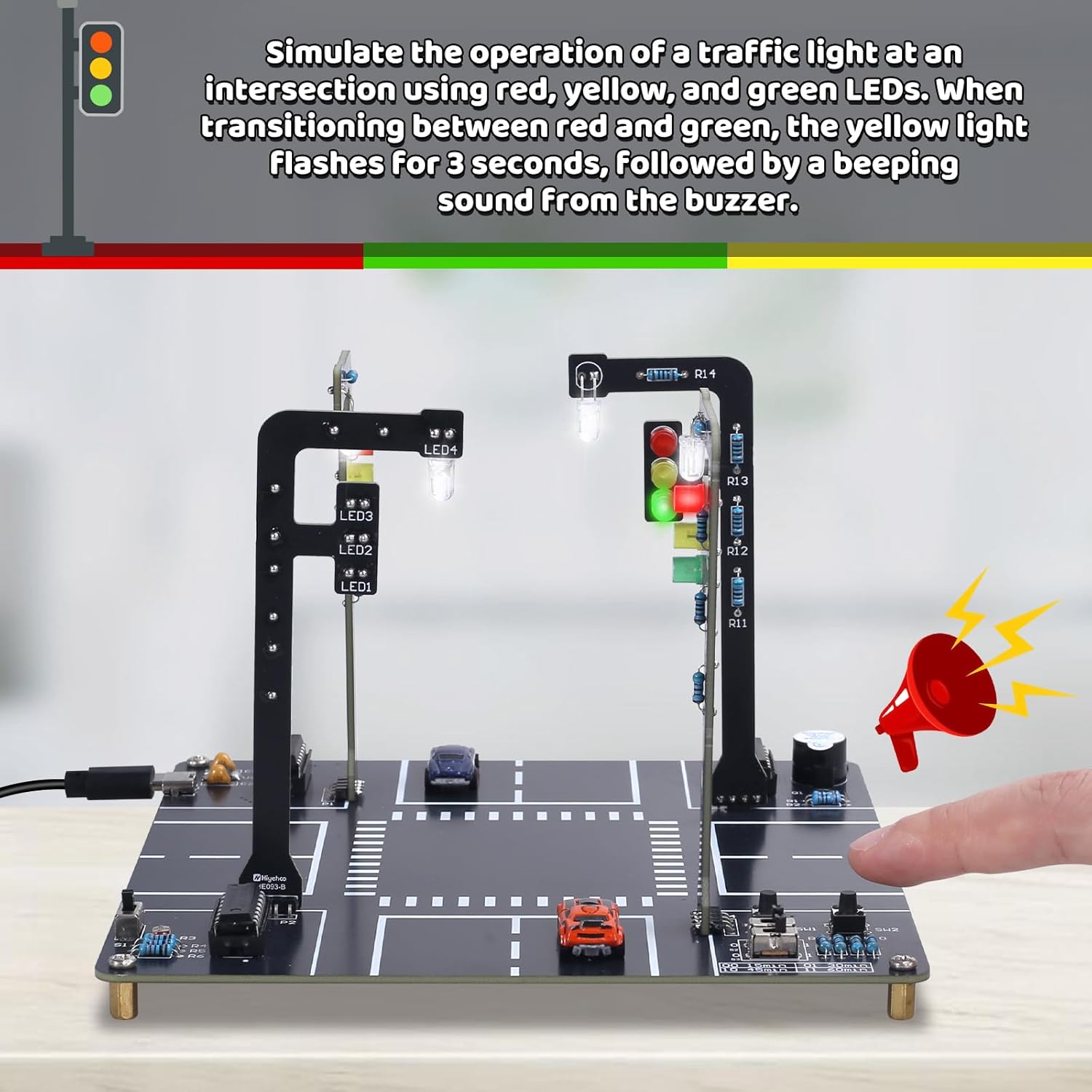 Traffic Light Simulator Kit wi - Diy Electronics Projects For Adults review and price