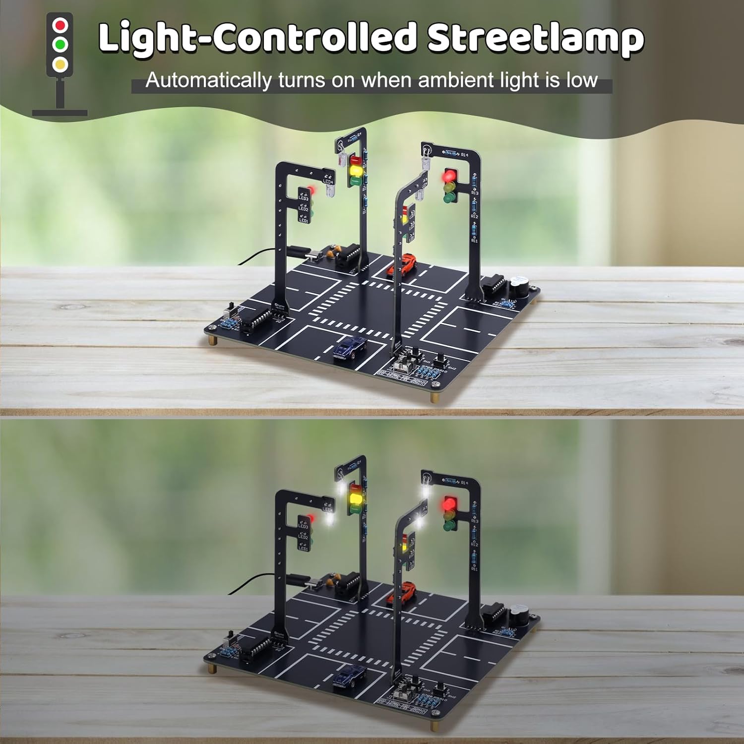 Traffic Light Simulator Kit wi - Diy Electronics Projects For Adults review and price