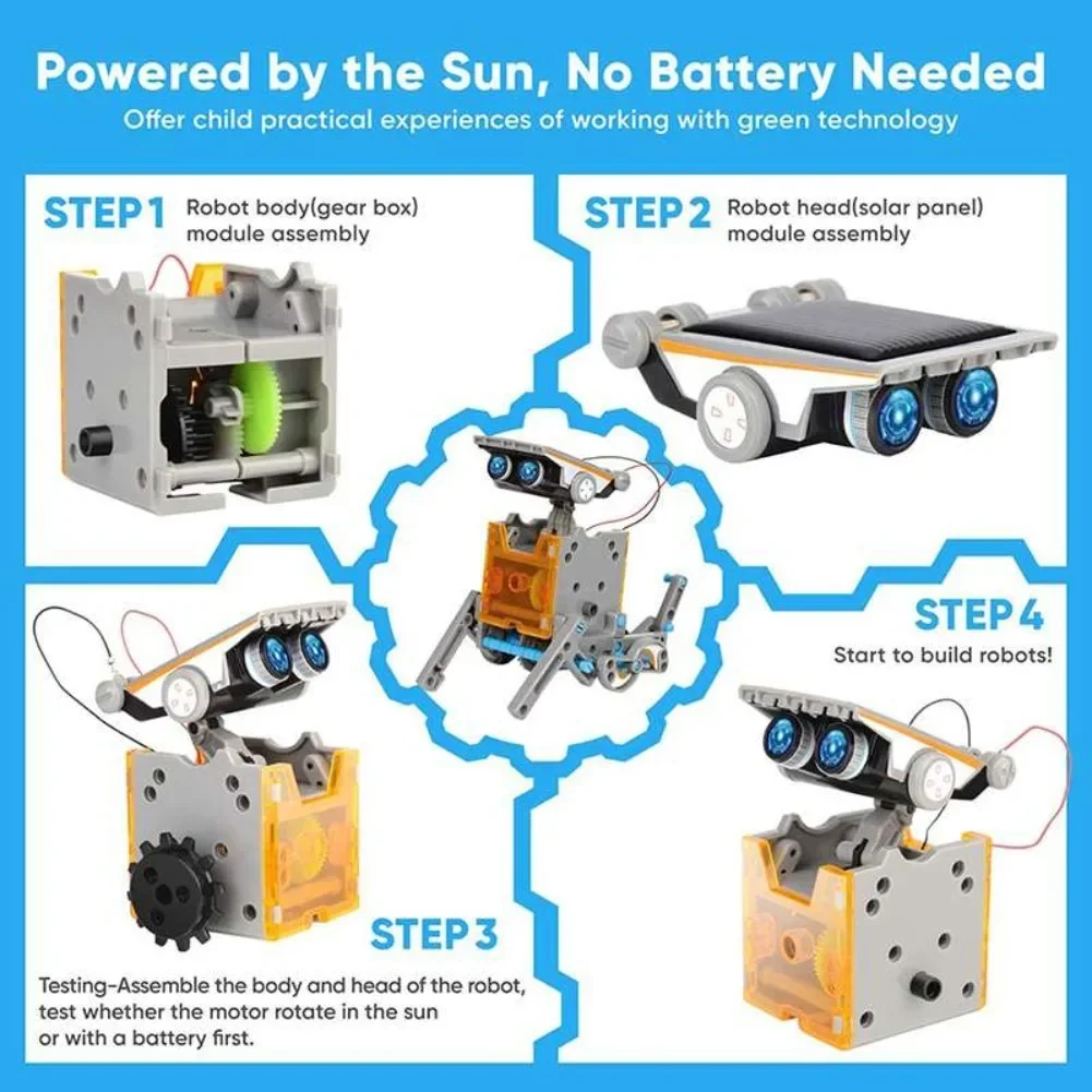 13 in 1 Solar Powered Robot Sc - Diy Electronics For Beginners review and price